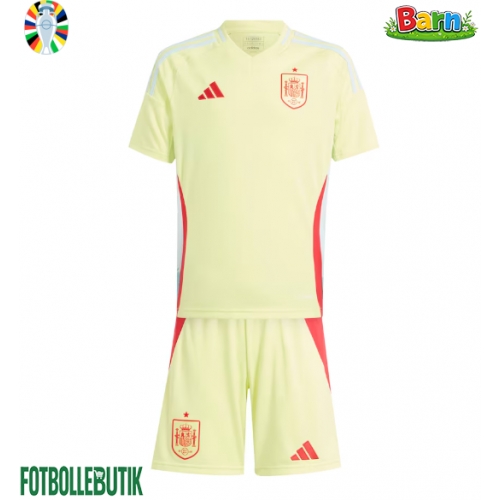 Spanien Bortaställ Barn EM 2024 Kortärmad (+ Korta byxor)